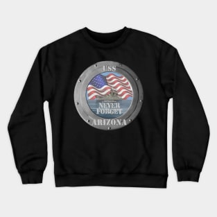 USS Arizona Never Forget Crewneck Sweatshirt